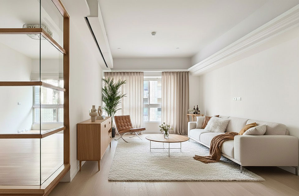 客廳空間傢俱配置後場景