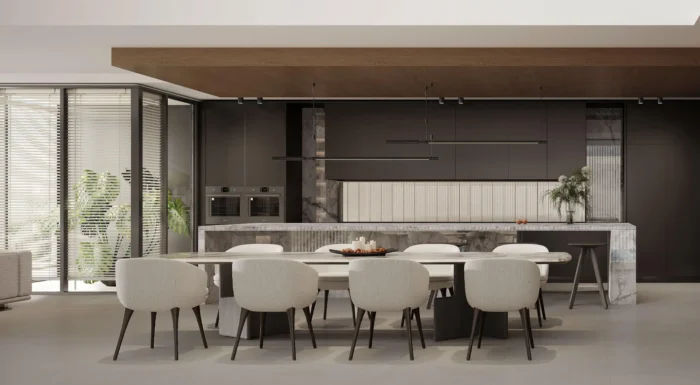 獨棟住宅現代極簡 Modern Minimal 廚房一站式全屋軟裝訂製與選品